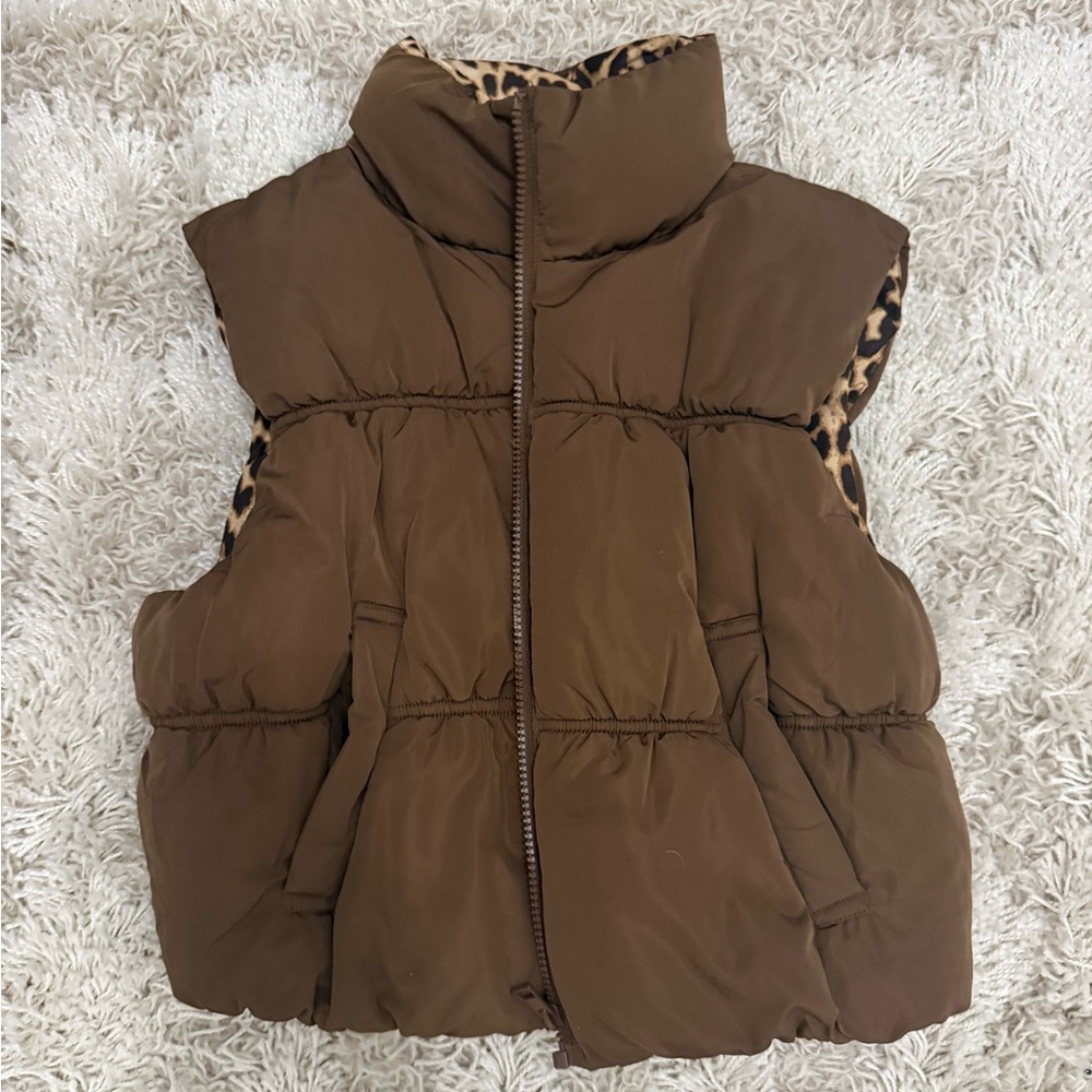 Love Tree Leopard Print Vest